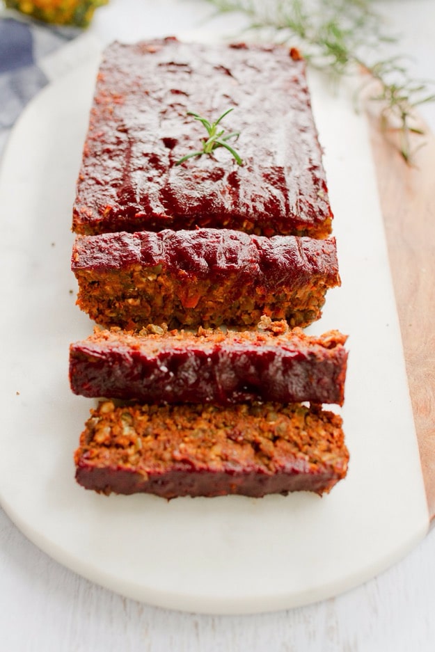 Easy Thanksgiving Recipes - Lentil Loaf With Maple Sweetened Glaze - Best Simple and Quick Recipe Ideas for Thanksgiving Dinner. Cranberries, Turkey, Gravy, Sauces, Sides, Vegetables, Dips and Desserts - DIY Cooking Tutorials With Step by Step Instructions - Ideas for A Crowd, Parties and Last Minute Recipes 