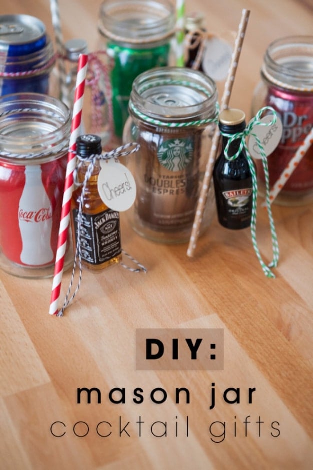 Best DIY Gifts in Mason Jars - Mason Jar Cocktail Gifts - Cute Mason Jar Crafts and Recipe Ideas that Make Great DIY Christmas Presents for Friends and Family - Gifts for Her, Him, Mom and Dad - Gifts in A Jar #diygifts #christmas