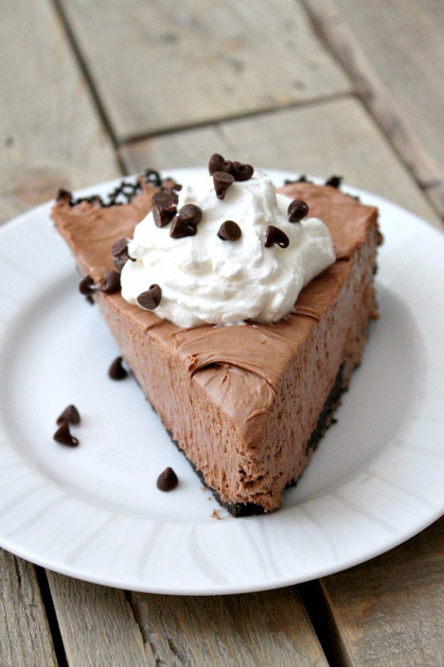 Best Pie Recipes - No Bake Nutella Pie - Easy Pie Recipes From Scratch for Pecan, Apple, Banana, Pumpkin, Fruit, Peach and Chocolate Pies. Yummy Graham Cracker Crusts and Homemade Meringue #recipes #dessert