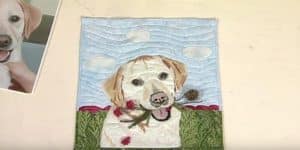 Learn How to Make This Custom Pet Portrait Quilt (Works For Kid Photos, Too)