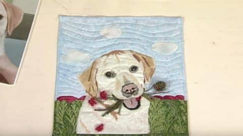Learn How to Make This Custom Pet Portrait Quilt (Works For Kid Photos, Too) | DIY Joy Projects and Crafts Ideas