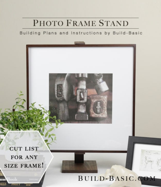 DIY Gifts for Dad - Photo Frame Stand - Best Craft Projects and Gift Ideas You Can Make for Your Father - Last Minute Presents for Birthday and Christmas - Creative Photo Projects, Gift Card Holders, Gift Baskets and Thoughtful Things to Give Fathers and Dads #diygifts #dad #dadgifts #fathersday