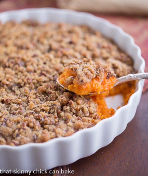 Easy Thanksgiving Recipes - Praline Topped Sweet Potato Casserole - Best Simple and Quick Recipe Ideas for Thanksgiving Dinner. Cranberries, Turkey, Gravy, Sauces, Sides, Vegetables, Dips and Desserts - DIY Cooking Tutorials With Step by Step Instructions - Ideas for A Crowd, Parties and Last Minute Recipes
