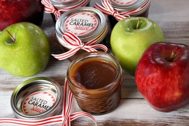 Best DIY Gifts in Mason Jars - Salted Caramel Sauce In A Jar - Cute Mason Jar Crafts and Recipe Ideas that Make Great DIY Christmas Presents for Friends and Family - Gifts for Her, Him, Mom and Dad - Gifts in A Jar #diygifts #christmas