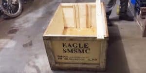 He Makes The Coolest Piece Out Of A Sturdy Old Shipping Crate (Watch!)