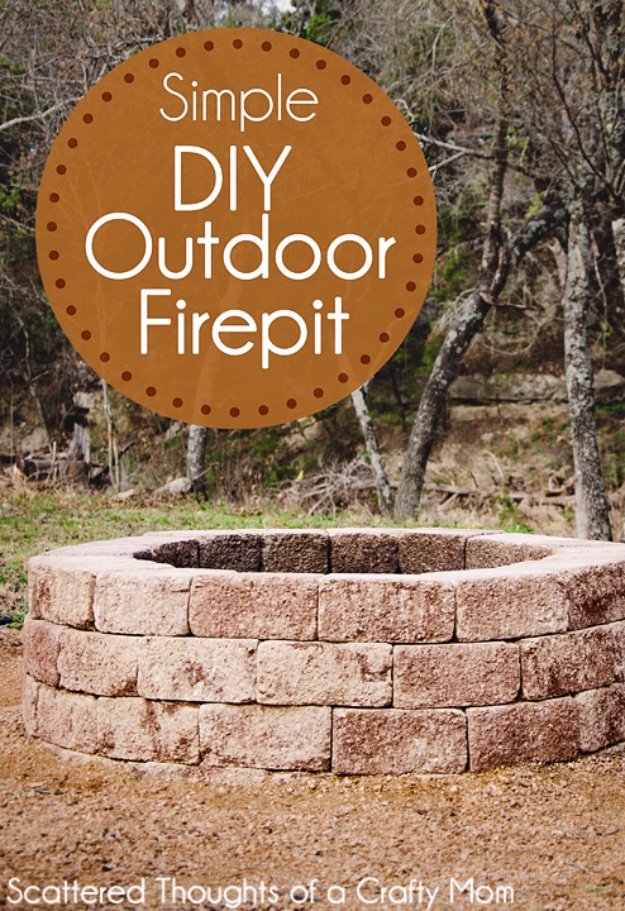 31 DIY Outdoor Fireplace and Firepit Ideas