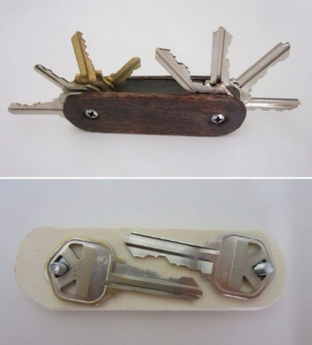 DIY Gifts for Dad - Swiss Army Key Ring - Best Craft Projects and Gift Ideas You Can Make for Your Father - Last Minute Presents for Birthday and Christmas - Creative Photo Projects, Gift Card Holders, Gift Baskets and Thoughtful Things to Give Fathers and Dads #diygifts #dad #dadgifts #fathersday