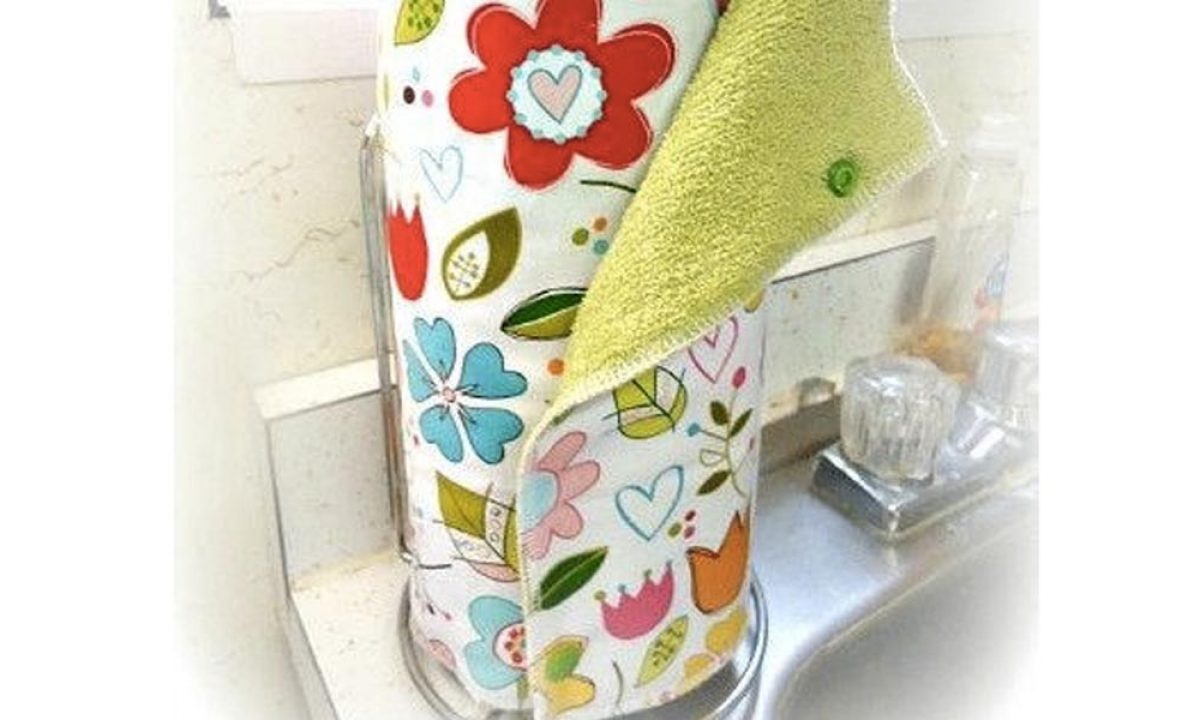 No-Sew Reusable Paper Towels, 2-Minute Tutorial