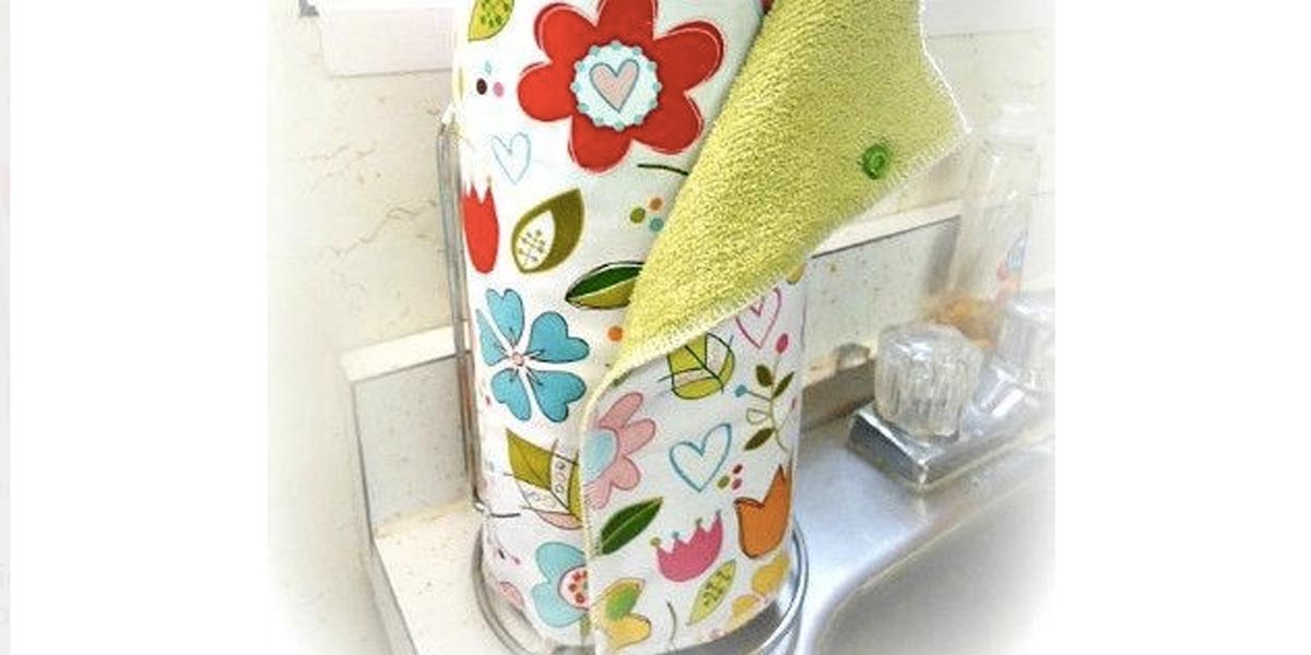 SEW Farmhouse Kitchen Towel Tab Mystery Solved sewing project