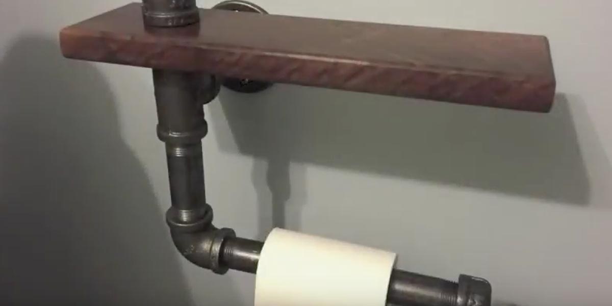 He Makes A Stylish Toilet Paper Holder
