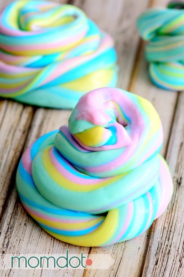 Crafts For Kids To Make At Home - Unicorn Poop Slime Recipe - Cheap DIY Projects and Fun Craft Ideas for Children - Cute Paper Crafts, Fall and Winter Fun, Things For Toddlers, Babies, Boys and Girls #kidscrafts #crafts #kids