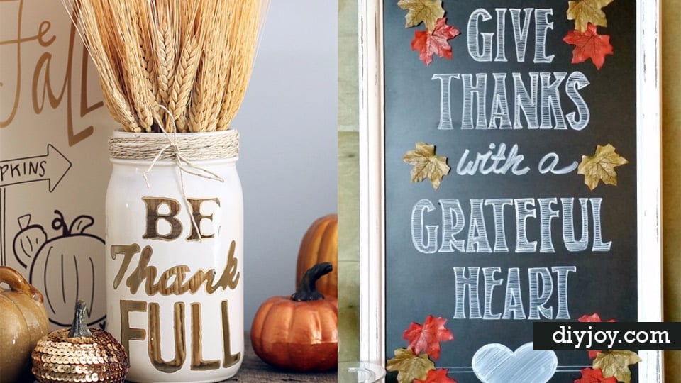 34 DIY Thanksgiving Decor Ideas | DIY Joy Projects and Crafts Ideas