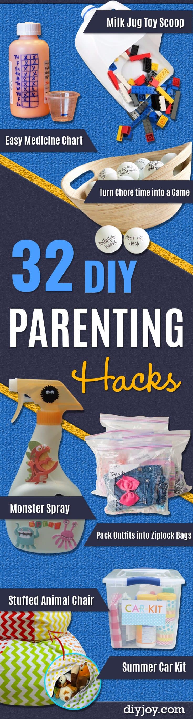 32 DIY Parenting Hacks - Brilliant Parenting Hacks, Tips And Tricks That Will Make Parenting Easier, Parenting Made Fun, Genius Parenting Hacks Every Parent Should Know, Best Parenting Hacks, Extremely Clever Parenting Hacks