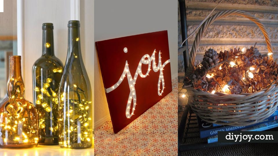 31 Impressive Ways To Use Your Christmas Lights - Home Decor Ideas String Lights