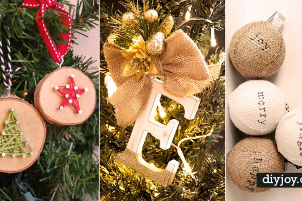 diy christmas ornaments to make for the tree- homemade christmas ornament idea - Best DIY Ornament Ideas for Your Christmas Tree - Cool Handmade Ornaments, DIY Decorating Ideas and Ornament Tutorials - Creative Ways To Decorate Trees on A Budget - Cheap Rustic Decor, Easy Step by Step Tutorials - Holiday Crafts for Kids
