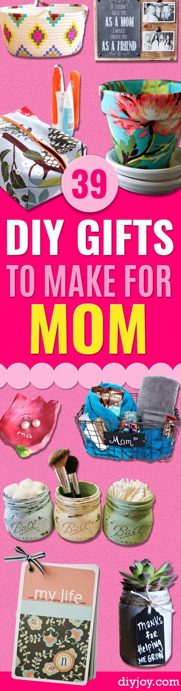 DIY Gifts for Mom - Handmade Gifts for Her- Crafts for Women to DYI #diygifts #christmasgifts