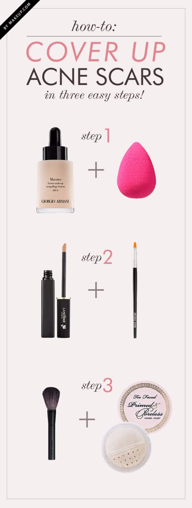 Cool DIY Makeup Hacks for Quick and Easy Beauty Ideas - Acne Cover Up - How To Fix Broken Makeup, Tips and Tricks for Mascara and Eye Liner, Lipstick and Foundation Tutorials - Fast Do It Yourself Beauty Projects for Women 