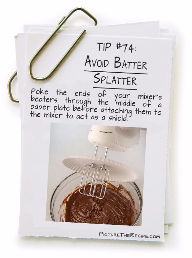 Best Baking Hacks - Avoid Batter Splatter - DIY Cooking Tips and Tricks for Baking Recipes - Quick Ways to Bake Cake, Cupcakes, Desserts and Cookies - Kitchen Lifehacks for Bakers 