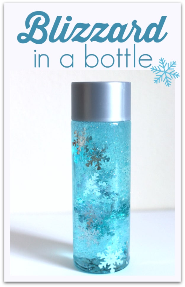 Best DIY Snowflake Decorations, Ornaments and Crafts - Blizzard In A Bottle - Paper Crafts with Snowflakes, Pipe Cleaner Projects, Mason Jars and Dollar Store Ideas - Easy DIY Ideas to Decorate for Winter#winter #crafts #diy