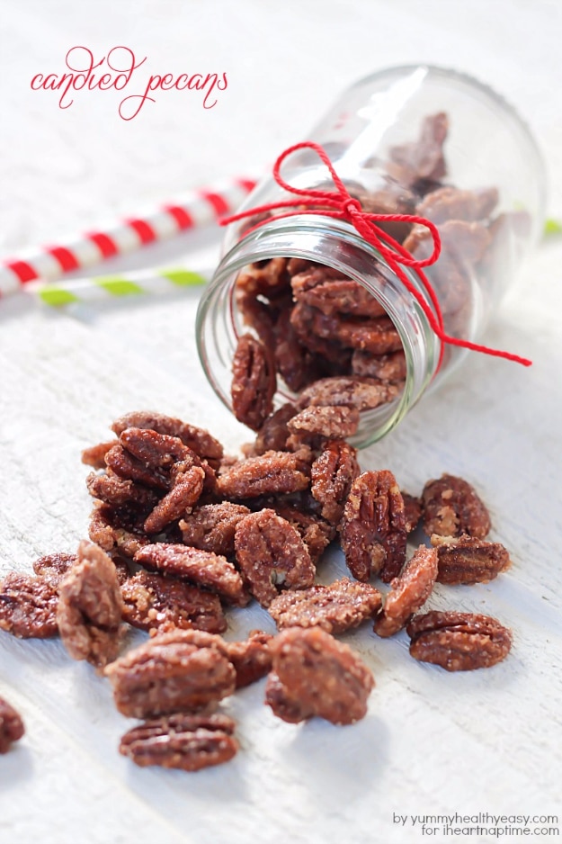  DIY Gifts for Friends - Christmas Gift Idea for Neighbor - - Candied Pecans In A Jar - Cute Mason Jar Crafts, Gift Baskets and Cheap and Easy Gift Ideas to Make for Friends - Do It Yourself Projects You Can Sew and Craft That Make Awesome DIY Gifts and Homemade Christmas Presents #diygifts #christmasgifts #xmasgifts