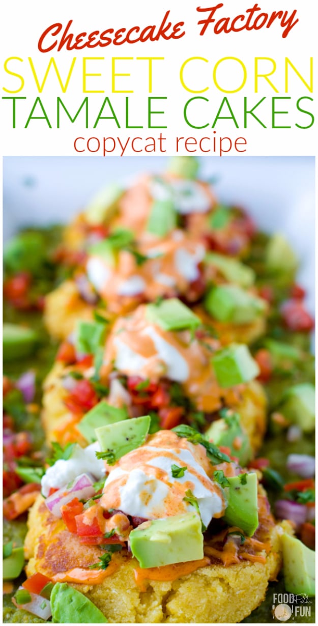  Best Copycat Recipes From Top Restaurants - Cheesecake Factory Sweet Corn Tamale Cakes - Awesome Recipe Knockoffs and Recipe Ideas from Chipotle Restaurant, Starbucks, Olive Garden, Cinabbon, Cracker Barrel, Taco Bell, Cheesecake Factory, KFC, Mc Donalds, Red Lobster, Panda Express #recipes #copycat #dinnerideas 