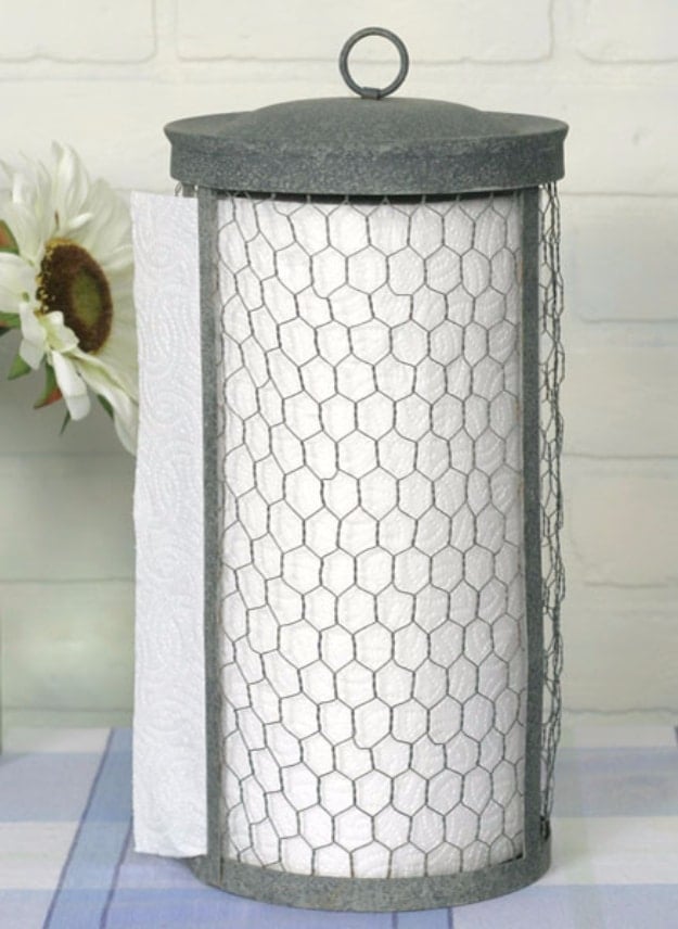 Rustic Modern DIY Paper Towel Holder