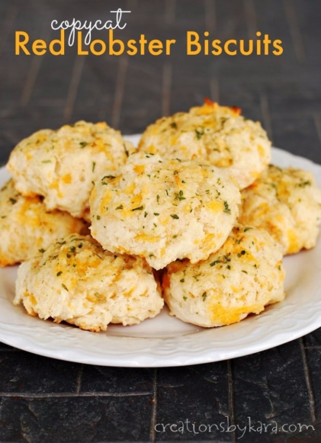  Best Copycat Recipes From Top Restaurants - Copycat Red Lobster Biscuits - Awesome Recipe Knockoffs and Recipe Ideas from Chipotle Restaurant, Starbucks, Olive Garden, Cinabbon, Cracker Barrel, Taco Bell, Cheesecake Factory, KFC, Mc Donalds, Red Lobster, Panda Express #recipes #copycat #dinnerideas 