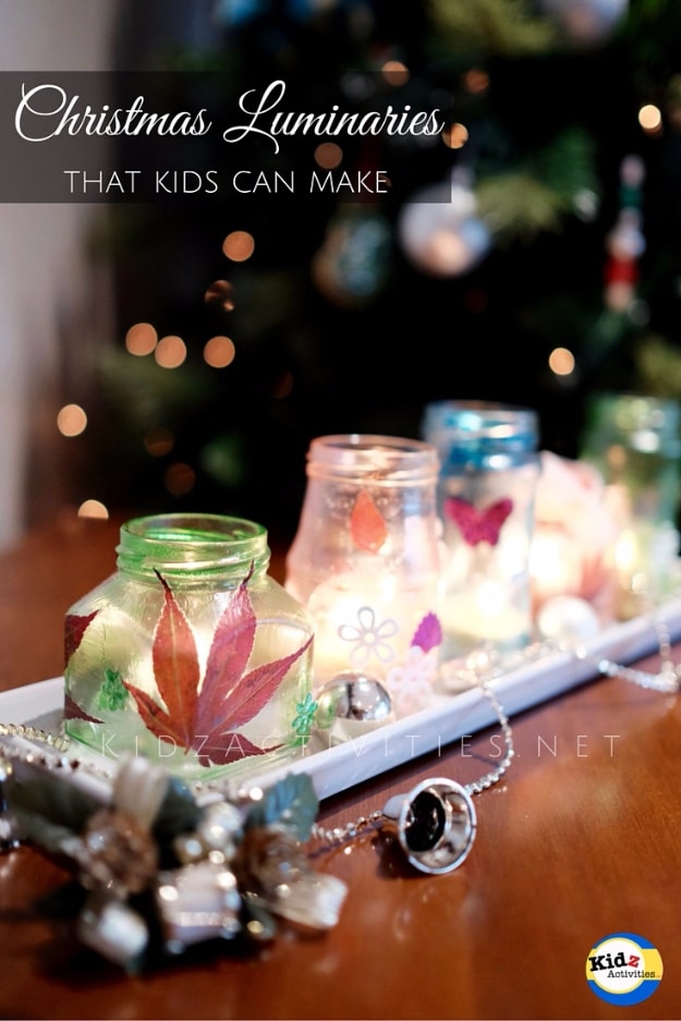 DIY Christmas Luminaries and Home Decor for The Holidays - DIY Christmas Luminaries - Cool Candle Holders, Tea Lights, Holiday Gift Ideas, Christmas Crafts for Kids #diy #luminaries #christmas