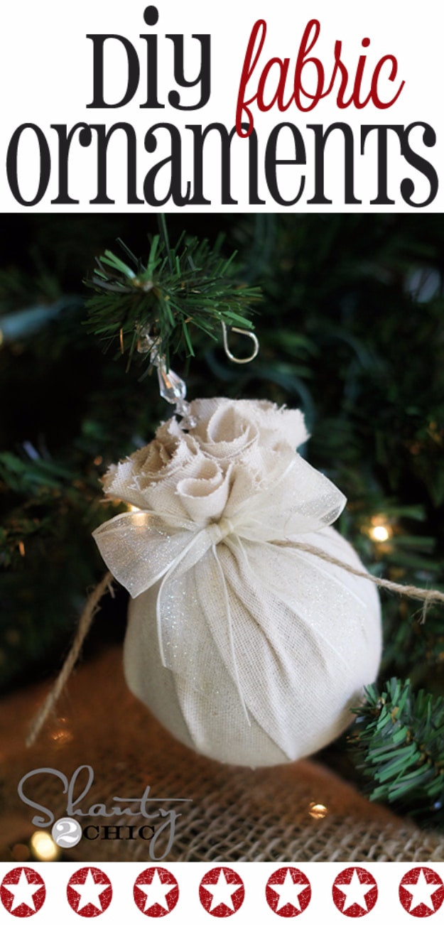 Best DIY Ornaments for Your Tree - Best DIY Ornament Ideas for Your Christmas Tree - Easy Fabric Balls Christmas Ornaments - Cool Handmade Ornaments, DIY Decorating Ideas and Ornament Tutorials - Creative Ways To Decorate Trees on A Budget - Cheap Rustic Decor, Easy Step by Step Tutorials - Holiday Crafts for Kids #christmas