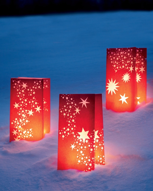 DIY Christmas Luminaries and Home Decor for The Holidays - Galaxy On Terra Firma Luminaria - Cool Candle Holders, Tea Lights, Holiday Gift Ideas, Christmas Crafts for Kids #diy #luminaries #christmas