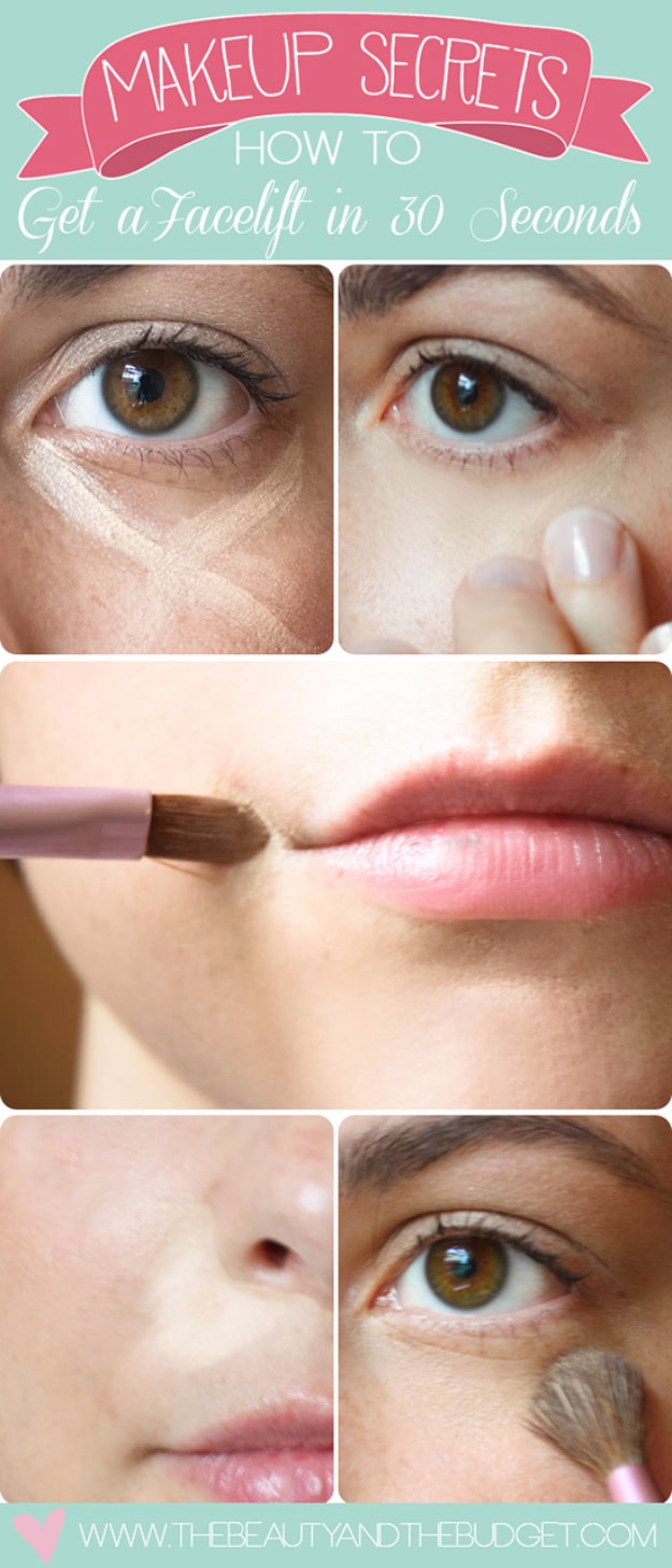 Cool DIY Makeup Hacks for Quick and Easy Beauty Ideas - Get A Facelift In 30 Seconds - How To Fix Broken Makeup, Tips and Tricks for Mascara and Eye Liner, Lipstick and Foundation Tutorials - Fast Do It Yourself Beauty Projects for Women 