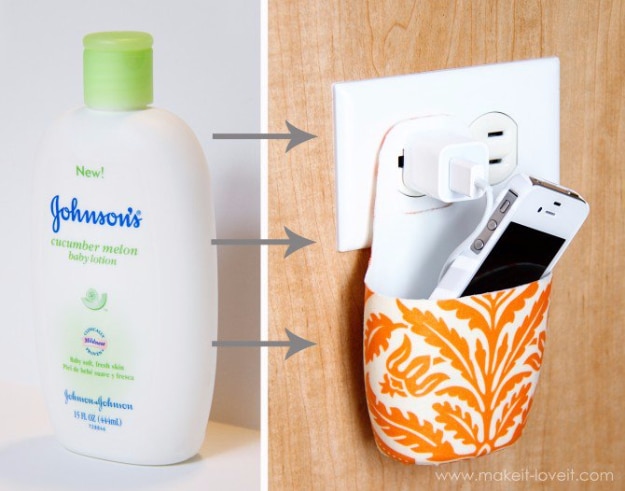 Cool DIY Projects Made With Plastic Bottles - Holder For Charging Cellphone - Best Easy Crafts and DIY Ideas Made With A Recycled Plastic Bottle - Jewlery, Home Decor, Planters, Craft Project Tutorials - Cheap Ways to Decorate and Creative DIY Gifts for Christmas Holidays - Fun Projects for Adults, Teens and Kids 