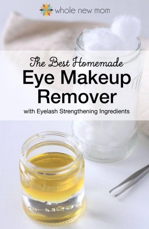 Cool DIY Makeup Hacks for Quick and Easy Beauty Ideas - Homemade Eye Makeup Remover - How To Fix Broken Makeup, Tips and Tricks for Mascara and Eye Liner, Lipstick and Foundation Tutorials - Fast Do It Yourself Beauty Projects for Women 