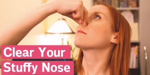 She Shows Us Two Great Ways To Clear A Stuffy Nose!