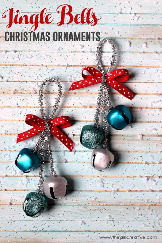 Best DIY Ornaments for Your Tree - Best DIY Ornament Ideas for Your Christmas Tree - Jingle Bells Christmas Ornaments - Cool Handmade Ornaments, DIY Decorating Ideas and Ornament Tutorials - Creative Ways To Decorate Trees on A Budget - Cheap Rustic Decor, Easy Step by Step Tutorials - Holiday Crafts for Kids #christmas