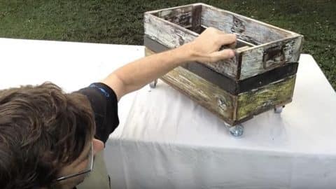 Watch How He Makes This Awesome Rustic Magazine Rack! | DIY Joy Projects and Crafts Ideas