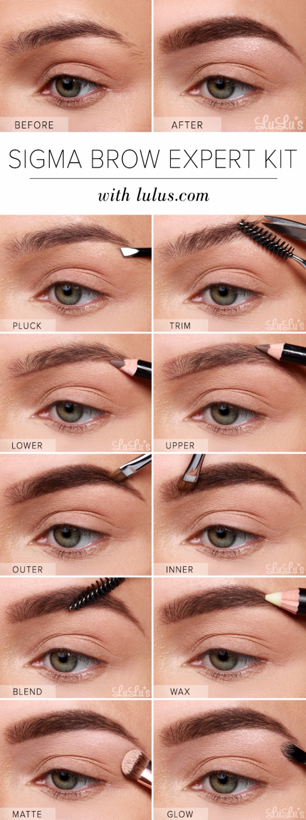 Cool DIY Makeup Hacks for Quick and Easy Beauty Ideas - Sigma Brow Expert Kit Eyebrow - How To Fix Broken Makeup, Tips and Tricks for Mascara and Eye Liner, Lipstick and Foundation Tutorials - Fast Do It Yourself Beauty Projects for Women 