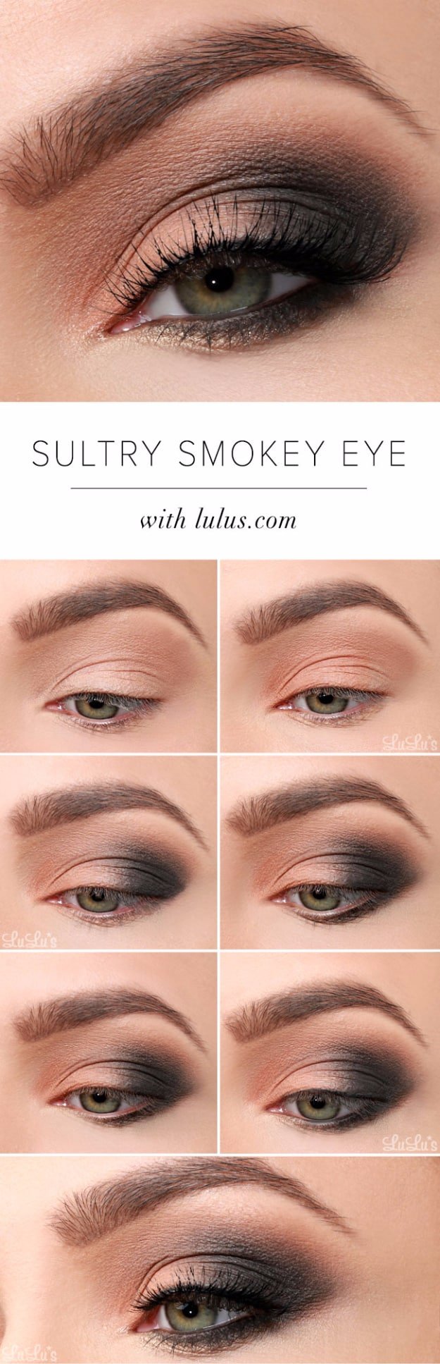 Cool DIY Makeup Hacks for Quick and Easy Beauty Ideas - Sultry Smoky Eye - How To Fix Broken Makeup, Tips and Tricks for Mascara and Eye Liner, Lipstick and Foundation Tutorials - Fast Do It Yourself Beauty Projects for Women 