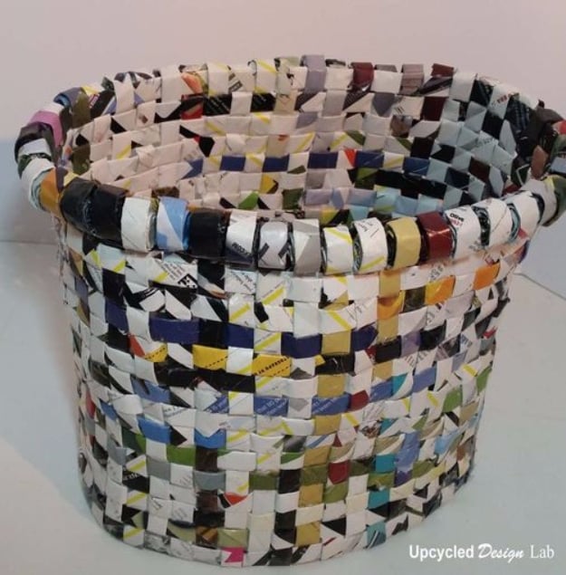 Creative Crafts Made With Baskets - Upcycled Woven Baskets - DIY Storage and Organizing Ideas, Gift Basket Ideas, Best DIY Christmas Presents and Holiday Gifts, Room and Home Decor with Step by Step Tutorials - Easy DIY Ideas and Dollar Store Crafts #crafts #diy