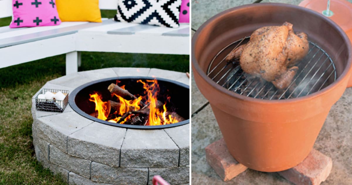 31 Diy Outdoor Fireplace And Firepit Ideas, Outdoor Fire Pit Grill Ideas