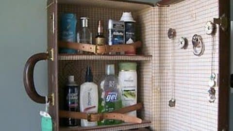 He Brilliantly Turns An Old Suitcase Into A Medicine Cabinet! | DIY Joy Projects and Crafts Ideas