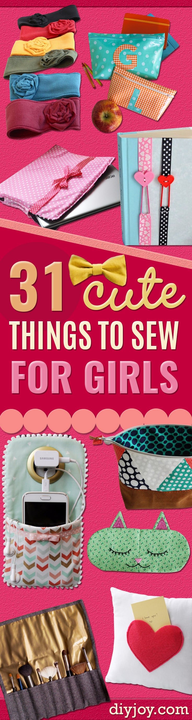 Best Sewing Projects to Make For Girls - Creative Sewing Tutorials for Baby Kids and Teens - Free Patterns and Step by Step Tutorials for Dresses, Blouses, Shirts, Pants, Hats and Bags #sewing #sewingprojects