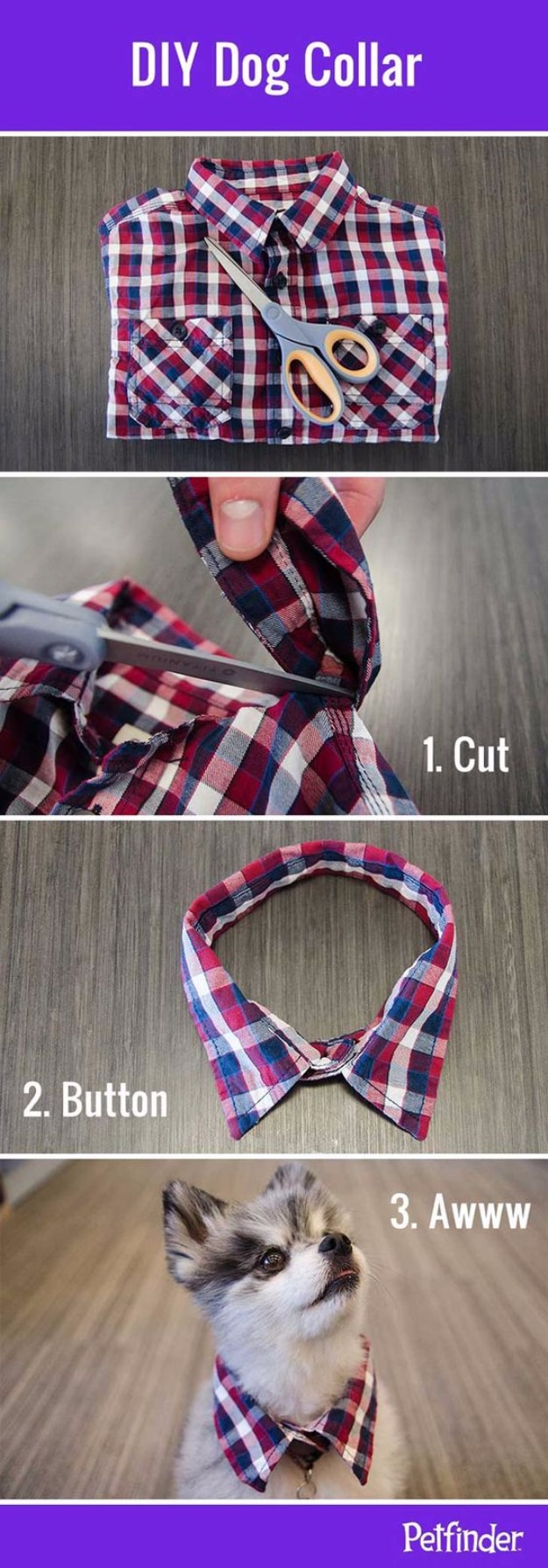 DIY Dog Hacks - DIY Dog Collar - Training Tips, Ideas for Dog Beds and Toys, Homemade Remedies for Fleas and Scratching - Do It Yourself Dog Treat Recips, Food and Gear for Your Pet #dogs #diy #crafts