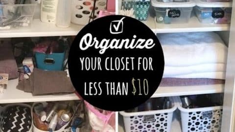Watch How She Organizes This Closet For Less Than $10 At The Dollar Tree! | DIY Joy Projects and Crafts Ideas