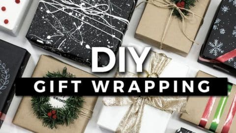 If You’re Running Out Of Wrapping Paper She Shows You Some Amazing Ideas For Making Your Own! | DIY Joy Projects and Crafts Ideas