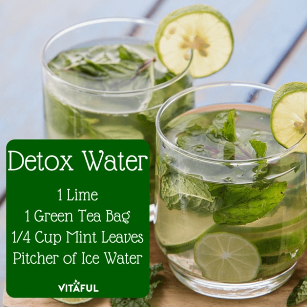Best DIY Detox Waters and Recipes - Green Tea Detox Water - Homemade Detox Water Instructions and Tutorials - Lose Weight and Remove Toxins From the Body for Your New Years Resolutions - Easy and Quick Recipe Ideas for Getting Healthy in 2017 - DIY Projects and Crafts by DIY Joy 