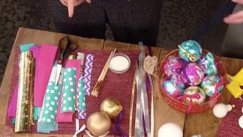 Cool Things to Make With Leftover Wrapping Paper - Leftover Wrapping Paper Ornament - Easy Crafts, Fun DIY Projects, Gifts and DIY Home Decor Ideas - Don't Trash The Christmas Wrapping Paper and Learn How To Make These Awesome Ideas Instead - Step by Step Tutorials With Instructions 