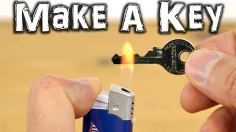 He Shows Us How To Make An Emergency Spare Key Fast And Easy! | DIY Joy Projects and Crafts Ideas