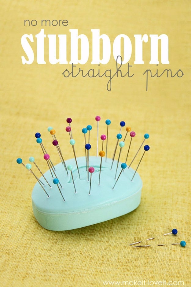 Best DIY Hacks for The New Year - No More Stubborn Straight Pins - Easy Organizing and Home Improvement Ideas - Tips and Tricks for Quick DIY Ideas to Simplify Life - Step by Step Hack Tutorials for Genuis Ways to Make Quick Things Easier #diyhacks #hacks