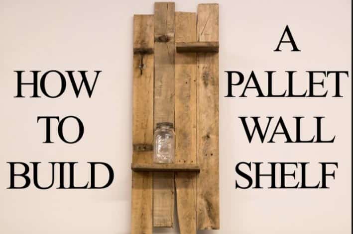 Watch How He Builds This Great Pallet Wood Shelf! | DIY Joy Projects and Crafts Ideas